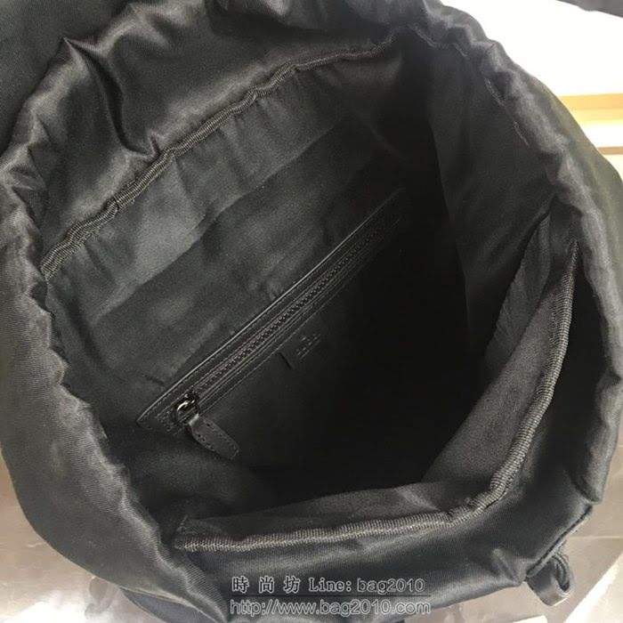 GUCCI 古馳男包 新款 429037 Techpack 高科技帆布 古馳雙肩背包 黑色